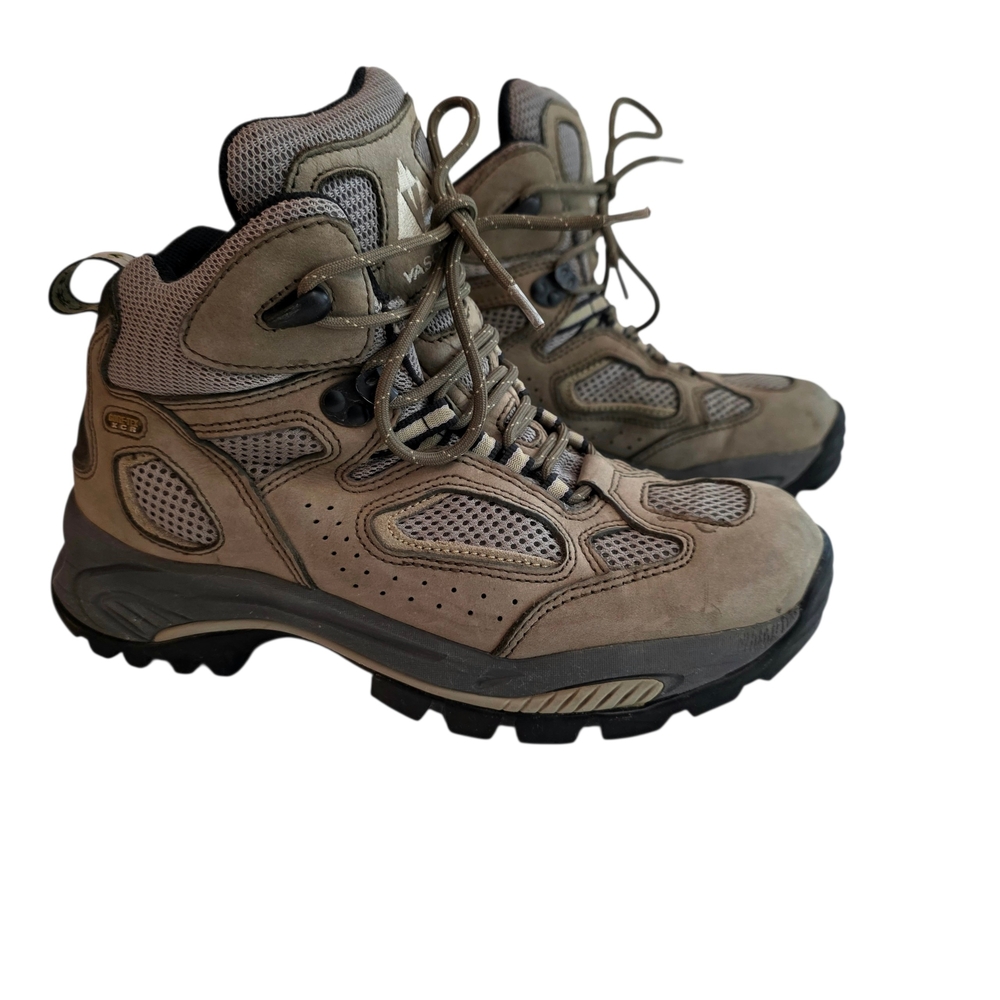 Vasque Breeze Gore Tex Hiking Boots 9 Brown 7465 Leather‎ Vibram Outdoor Trail
